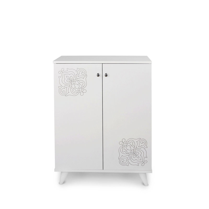 Shoe Cabinet, Wooden Accent Cabinet, Shoe Storage Organizer For Home