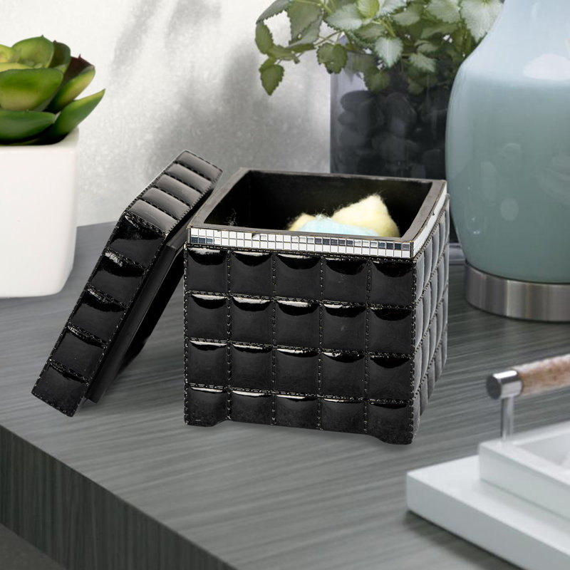 Giraffe Bathroom Storage Container, Black