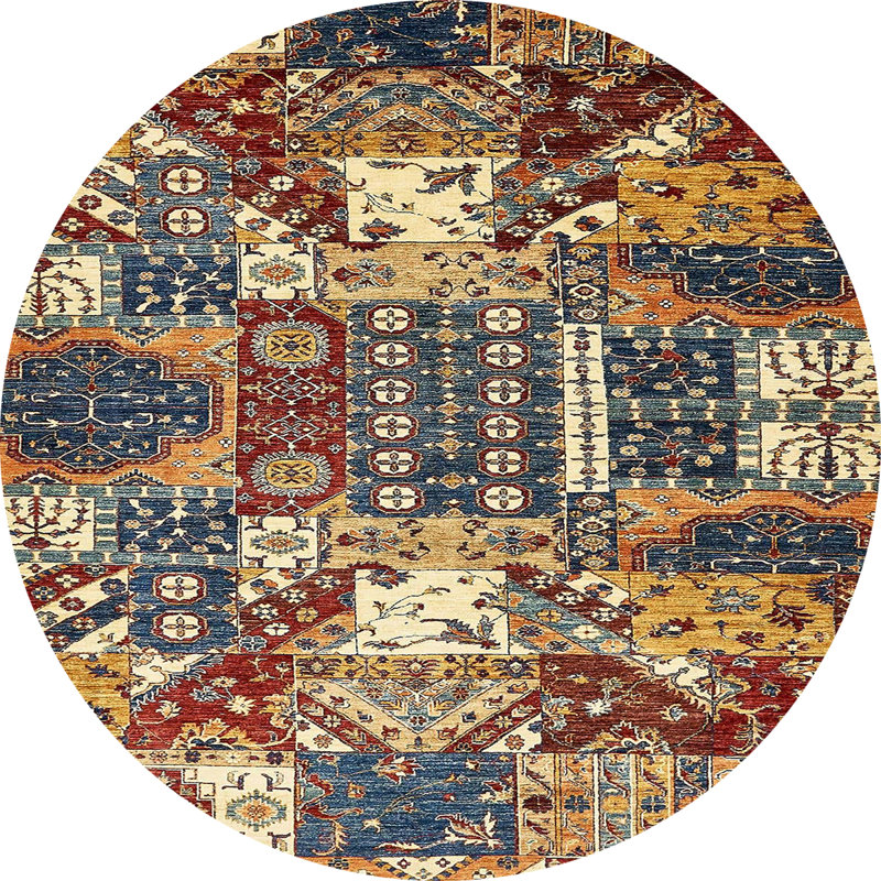 Tapis abstrait moderne 526, Rond 5 pi