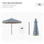 Parasol de table pour l'extérieur 9 pi