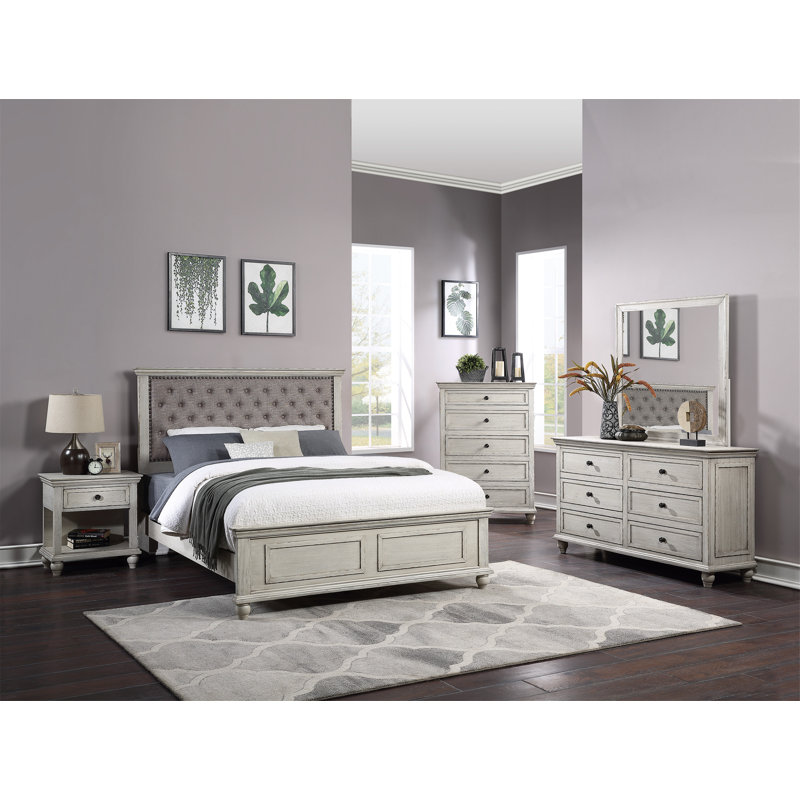 Maugansville 35'' W 5 - Drawer Dresser, White