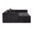 107" Compressed Sectional Sofas(Black)-231545650