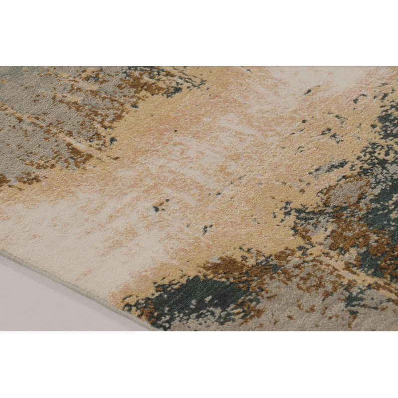 Modern Hand Knotted Abstract Area Rug