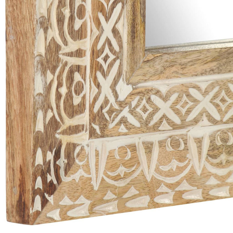 Charbonneau Wood Flat Wall Mirror