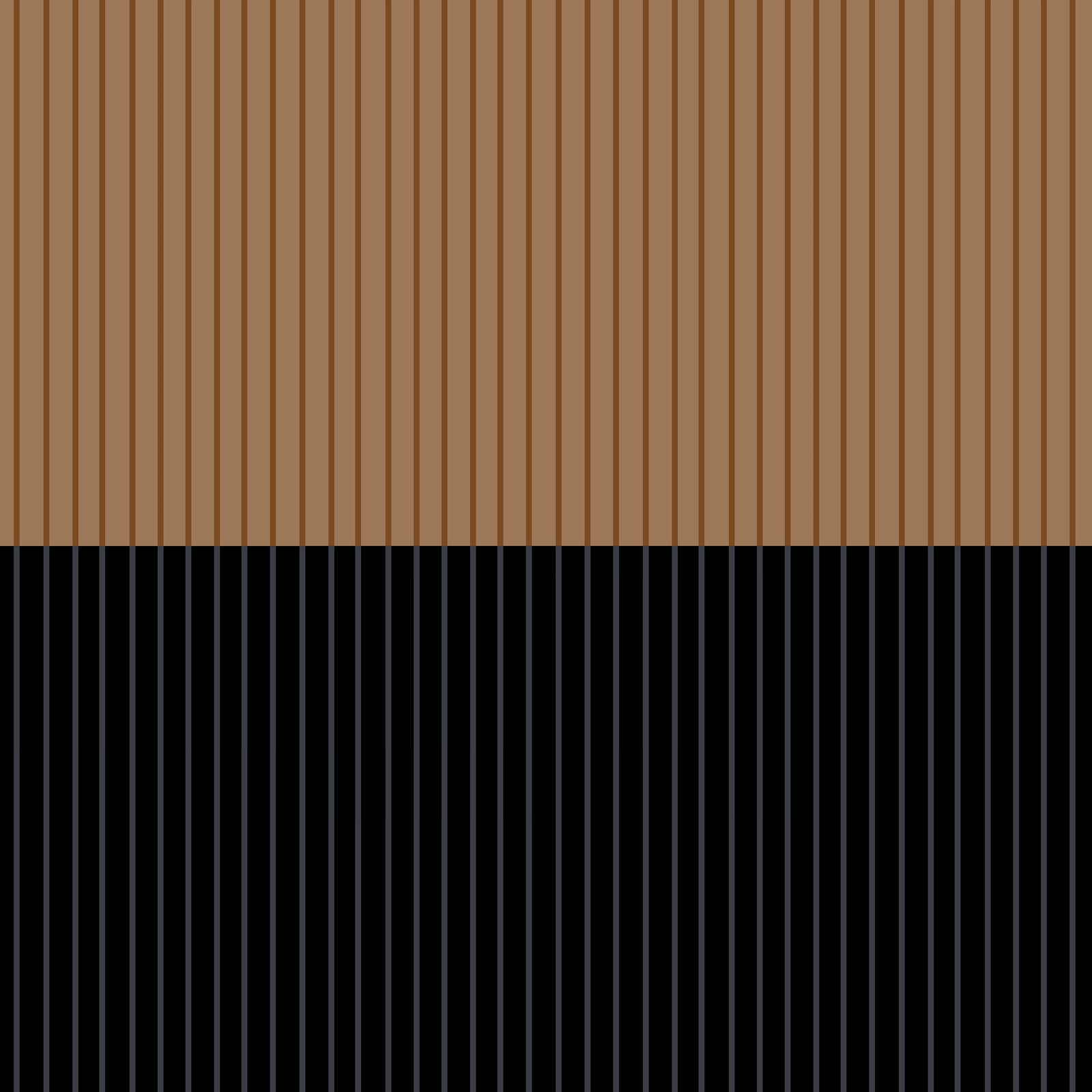 Color Block Lines XXXVI by Colour Poems, Yes, Gold Single Picture Framed, 30" H x 30" W x 0.75" D
