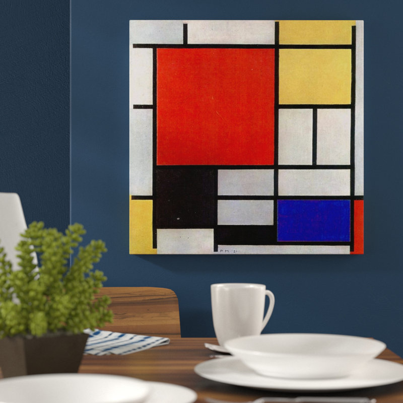 Piet Mondrian - Wrapped Canvas Print, 50cm H x 50cm W x 1.8cm D