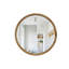 Miroir rond rond à cadre en bois naturel, miroir circulaire en bois naturel de 35,43 po pour la salle de bain, la chambre à coucher, le vestibule, miroir décoratif Mid-Century