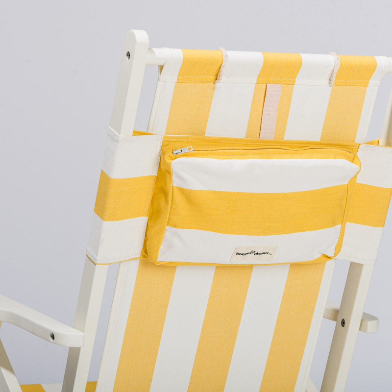 Chaise Tommy, Jaune / Blanc