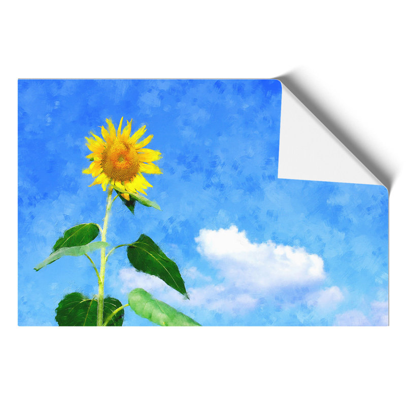 Sunflower Painting - Frameless Print, 21cm H x 30cm W x 0.1cm D