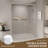 56-60 In. W X 72 In. H Double Sliding Shower Door, Semi-Frameless Bypass Bathroom Sliding Door With 1/4" (6Mm) Tempered Glass For Walk-In Shower, Chrome 24D03-60CX
