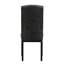 Chaise de salle à manger en vinyle noir par Modway