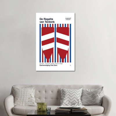 1897 Regatta Van Terdonk - reproduction d'art sur toile tendue