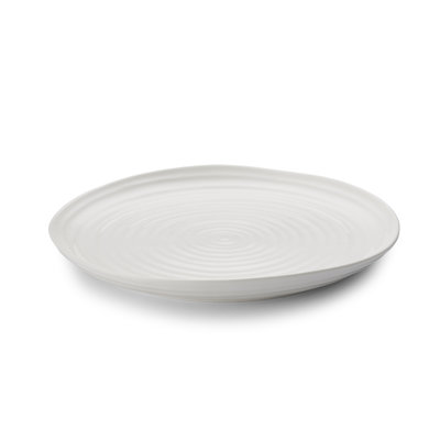 Plateau blanc Portmeirion Sophie Conran, rond 12 po