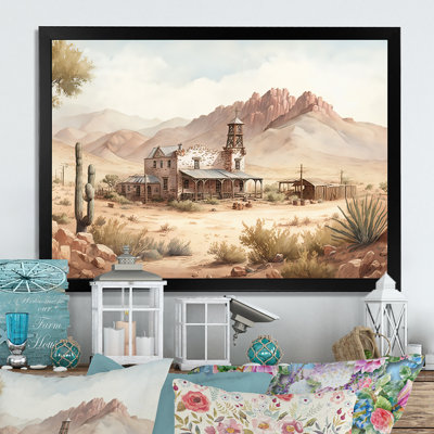 Wild West Town II - Impression sur toile