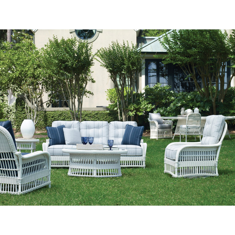 Thomas O'Brien Outdoor Round Side Table, Natural Wicker