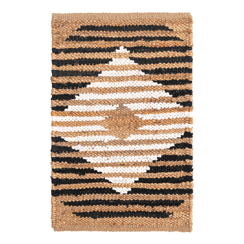 Bonnie-Mae Cotton Geometric Indoor Rug, Rectangle 2'2" x 3'1"