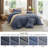 Best Seller Bedsure Cotton Fabric With Microfiber Inner Fill Comforter Set, 143TC-106246645-106246649