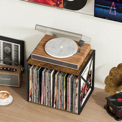 Vinyl Record Storage,Vinyl Record Holder Up To 80-100 Albums
