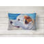  Coussin intérieur / extérieur en tissu Great pyrenees at the beach