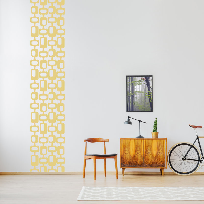 Abstract Wall Decal, Yellow