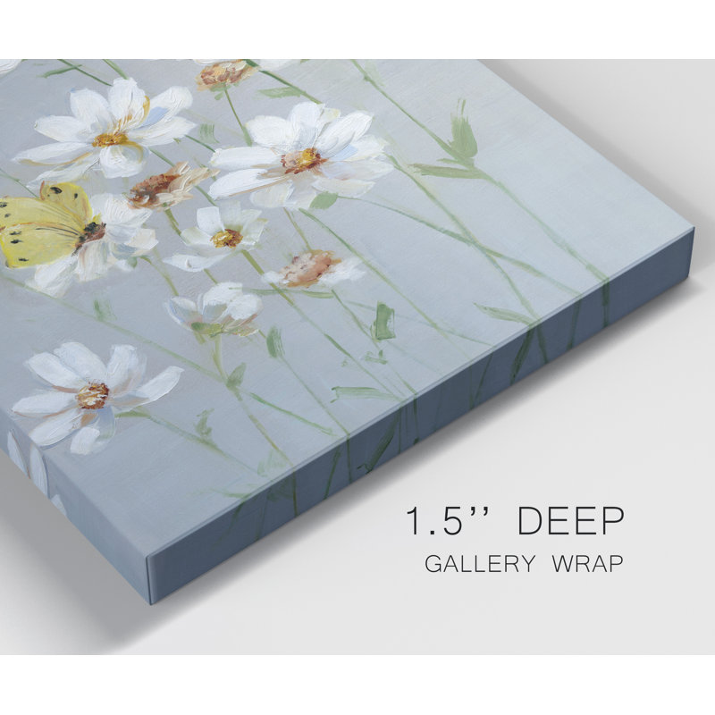 «Gathering Daisies I» par Sally Swatland, reproduction d'art sur toile tendue, H 20 po x l 16 po x P 1 po