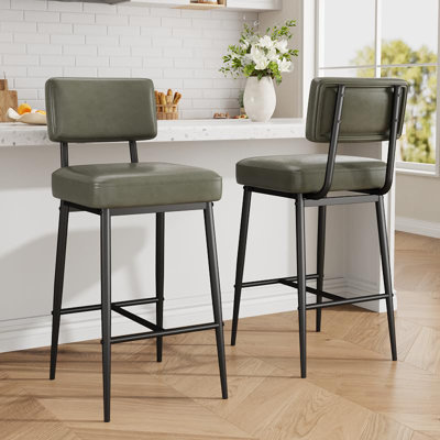 Counter Stool with Metal Frame