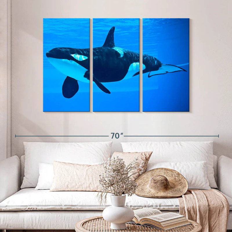Brampt Friendly Killer Whale, 32" H x 50" W