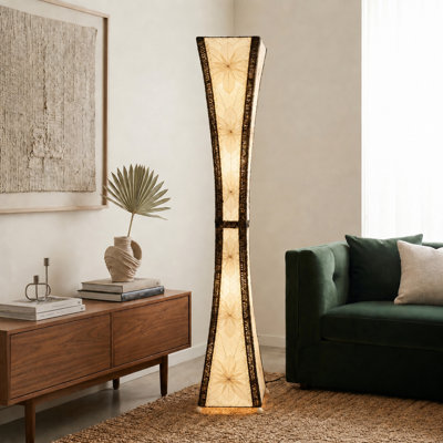 Quintan 72'' Black Column Floor Lamp