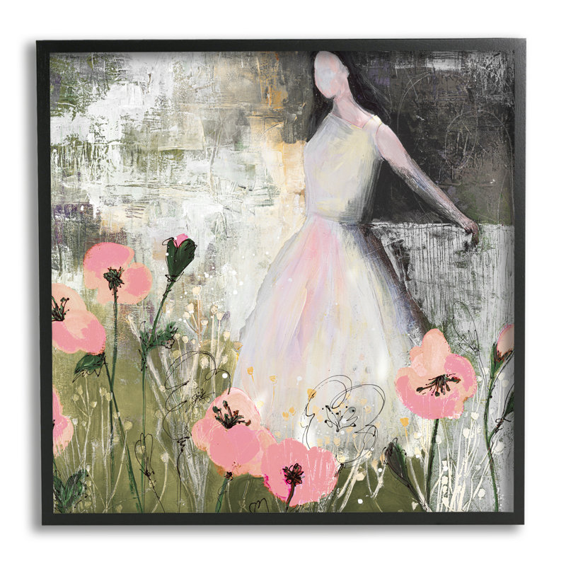 Art contemporain contemporain texturé, "Giclée" par Ruth Fromstein_aq-518, H 17 po x l 17 po x P 1,5 po