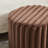 Upholstered Ottoman Metal Legs Faux Fur Fabric-344784401
