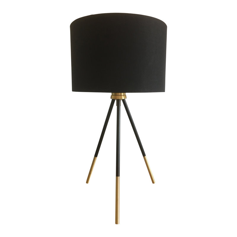 Alma Metal Tripod Lamp, Brushed Gold