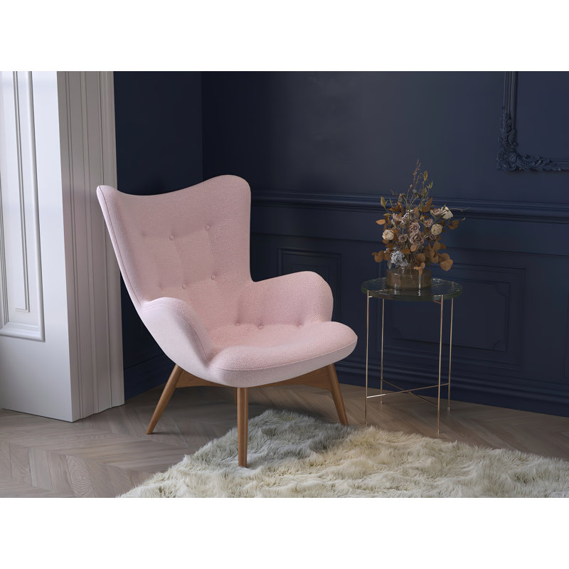 Armchair Vicky, Cream, Brown
