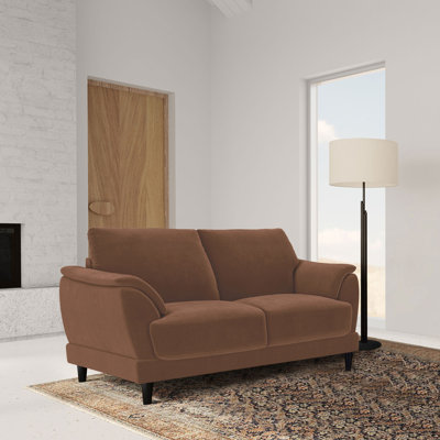 Accoudoirs, structure et sièges confortables revêtus de rouille revêtus de rouille pour une détente quotidienne avec tissu tissé, accoudoirs courbés, dossier amovible et polyvalent