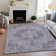 Premium Machine Washable Larock AMF1238 Global Rug