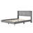 Corduroy Platform Bed With Metal Legs-1665284029