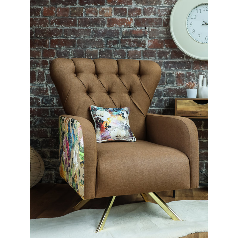 Copenhaver Velvet Armchair