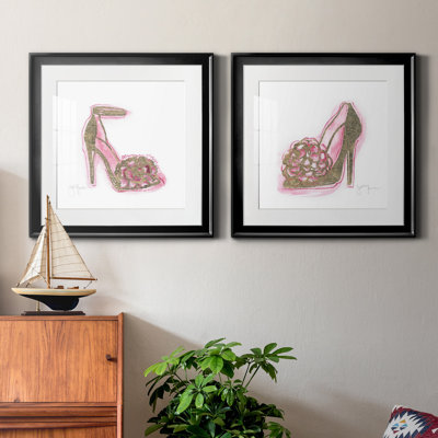 " Golden Shoe I " 2 - Pieces Painting Print