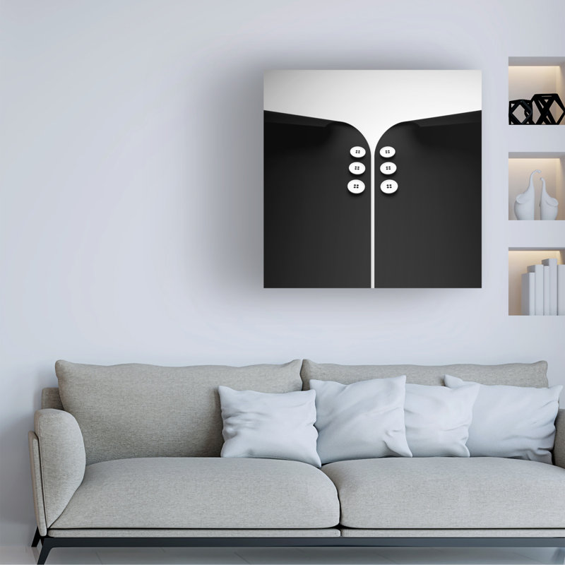 Art sur toile, noir Antonius Bunjamin, H 18 po x l 18 po