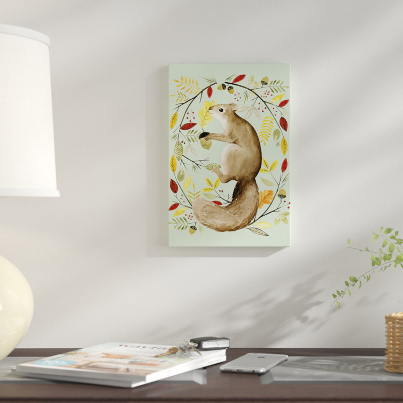 « automne couronne i », impression sur toile, H 12 po x l 8 po x P 0,75 po, Toile tendue, Pas de tapis