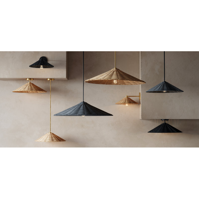 Lilliana 1-Light Ceiling Light in Natural Brass, Natural Brass
