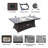 6-Seat Rectangle Fire Pit Table With Aluminum Top-786094478