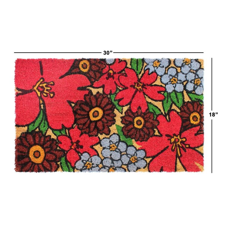 Red Barrel Studio Rumford Welcome Floret Doormat