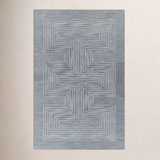 Momeni Simba Geometric Wool Copper Area Rug 2' X 3'