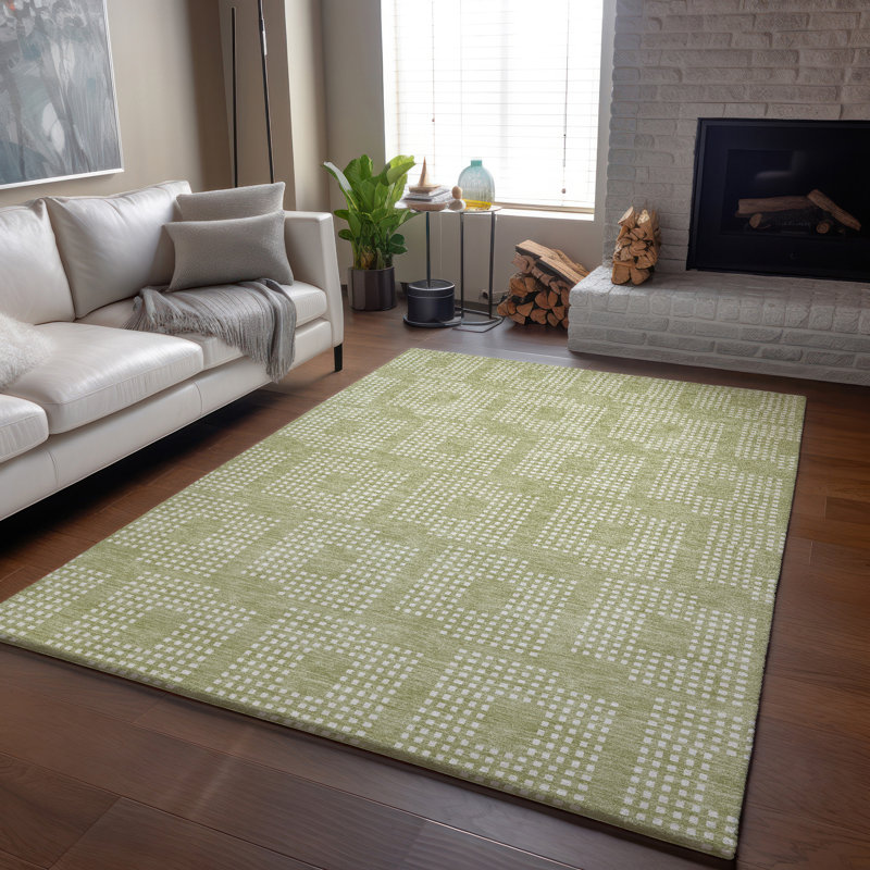 Tapis en aloès Prisco lavable à la machine de qualité supérieure, Rectangle 10 pi x 14 pi