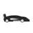 Twin Race Car-Shaped Platform Bed With Wheels-1893214983