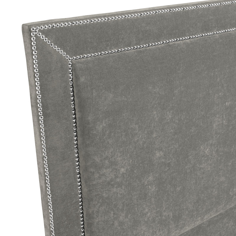 Daveney Upholstered Headboard, Single (3'), Silver