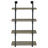 Shannock 46'' H Stainless Steel Floating Bookcase-294782416-294782417