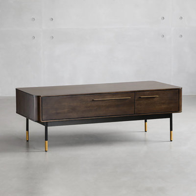 Retro simple American solid wood coffee table
