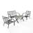 Cristyna 4 - Person Patio Conversation Set with Cushions