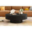 Table basse ronde moderne avec base robuste-58531007